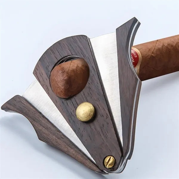 Portable Stainless Steel Double Blade Cigar Cutter Tool