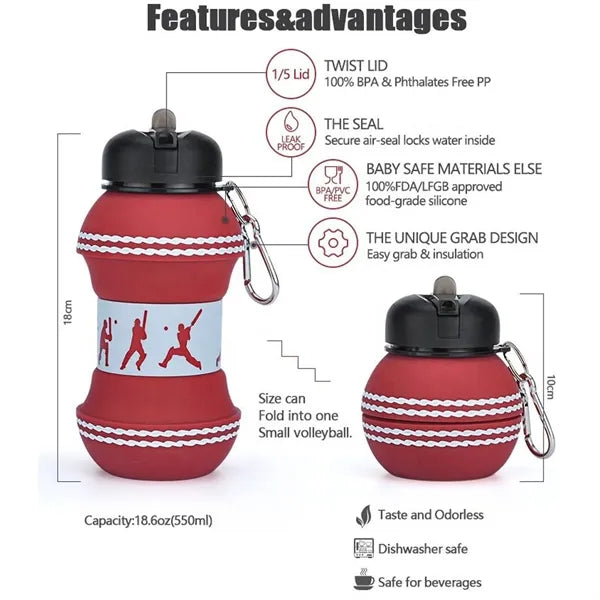19 OZ Outdoor Collapsible Water Bottle