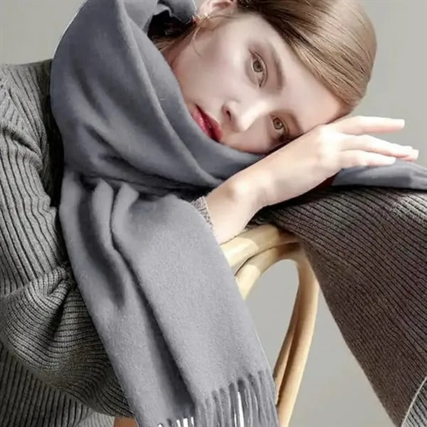 Soft Cashmere Feel Pashmina Wrap Scarf for Autumn Winter