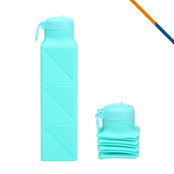 Kenneth Silicone Collapsible Water Bottle - 22 OZ.