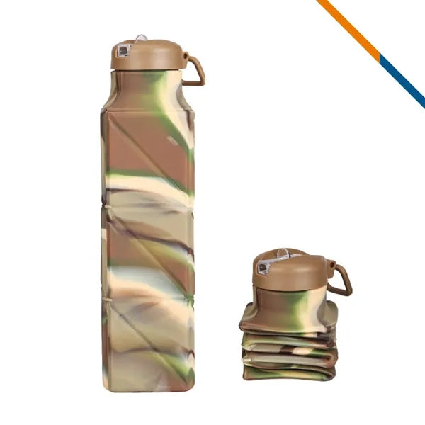 Kenneth Silicone Collapsible Water Bottle - 22 OZ.