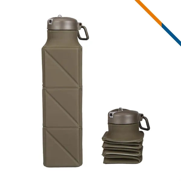 Kenneth Silicone Collapsible Water Bottle - 22 OZ.