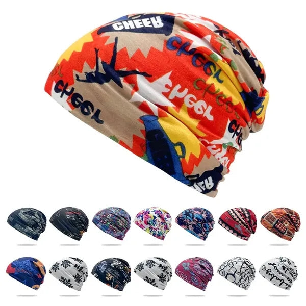 Solid color double-layer pullover hat
