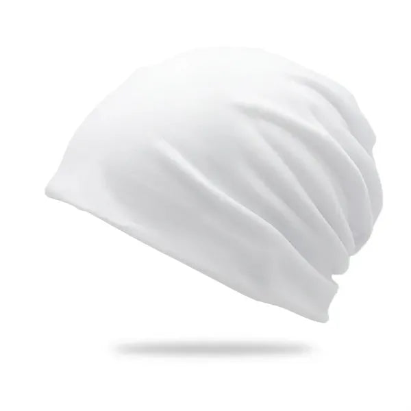 Solid color double-layer pullover hat