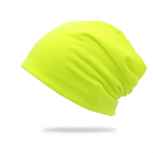 Solid color double-layer pullover hat