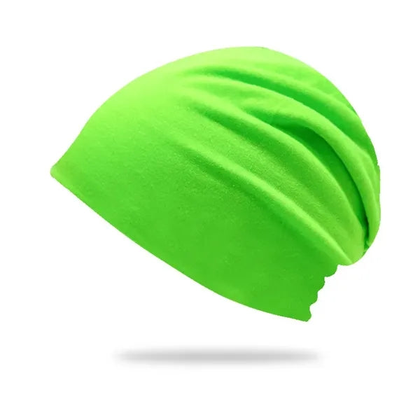 Solid color double-layer pullover hat