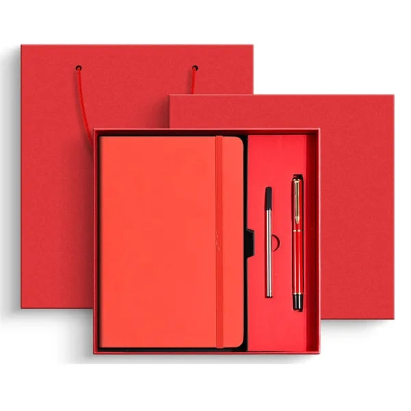 3-Piece PU Leather Journal Pen Gift Set w/ Refill
