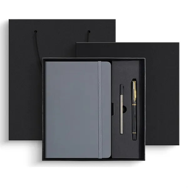 3-Piece PU Leather Journal Pen Gift Set w/ Refill