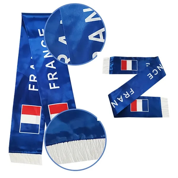 Polyester Soccer Scarf - World Cup Fan Wear Accessory