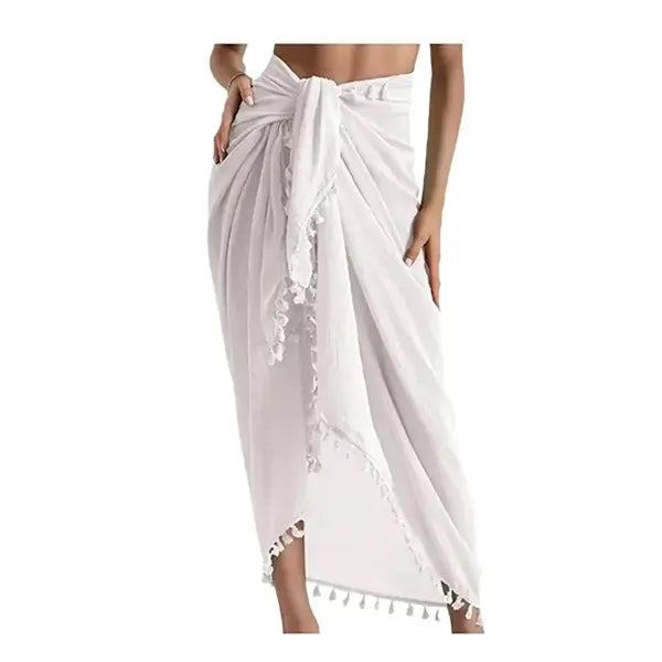 Women's Swimwear Beach Sarong Cover Up w/ Tassel