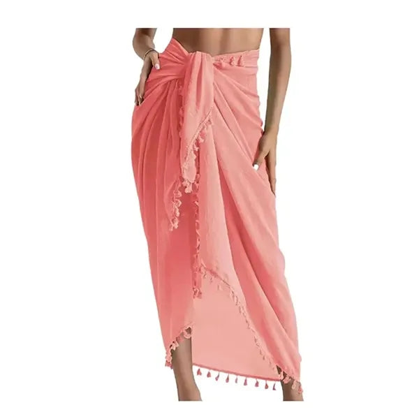 Women's Swimwear Beach Sarong Cover Up w/ Tassel