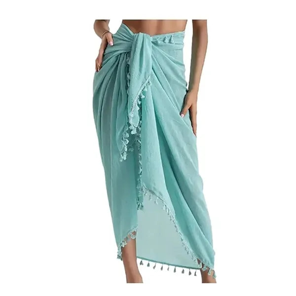 Women's Swimwear Beach Sarong Cover Up w/ Tassel