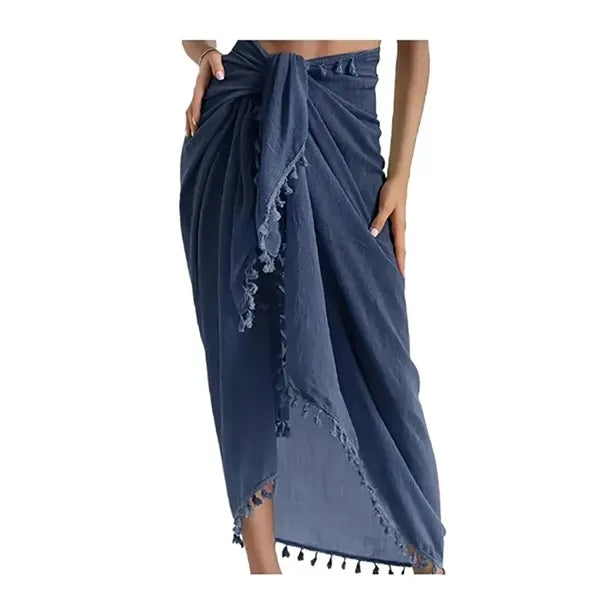 Women's Swimwear Beach Sarong Cover Up w/ Tassel