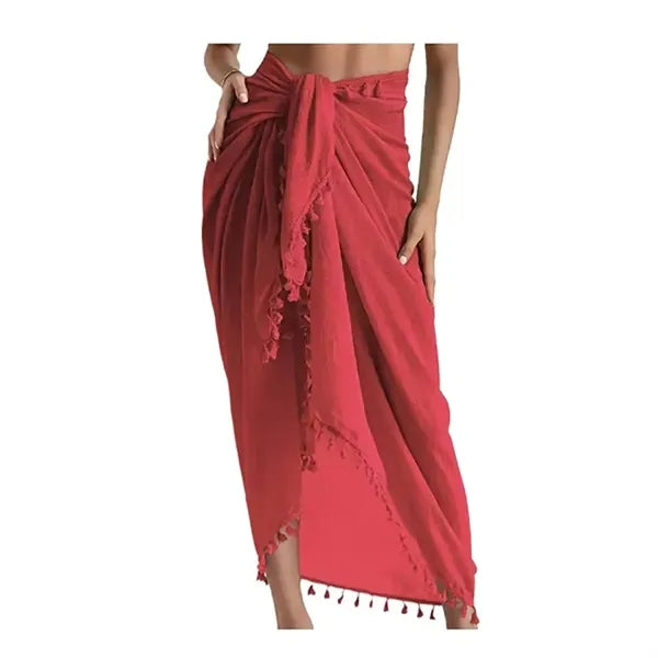 Women's Swimwear Beach Sarong Cover Up w/ Tassel