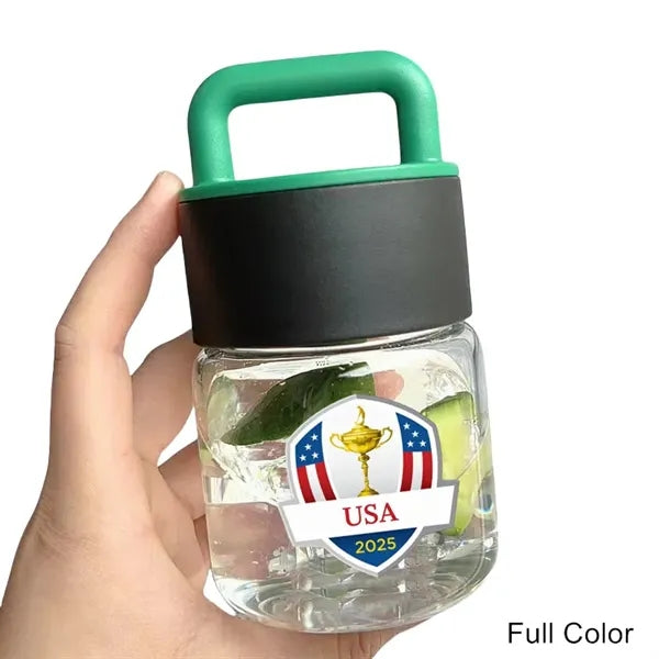 10 oz ChubbyGlass Mini Carry Glass Bottle Handled Drink Cup