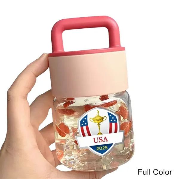10 oz ChubbyGlass Mini Carry Glass Bottle Handled Drink Cup