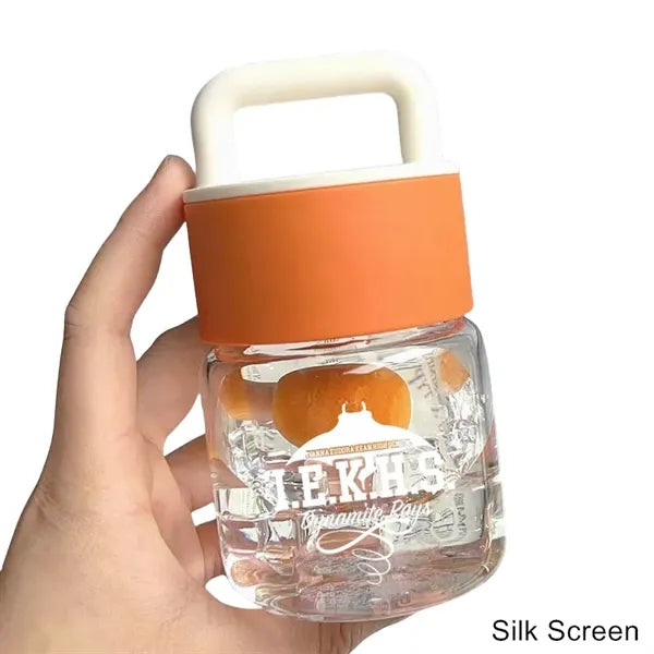 10 oz ChubbyGlass Mini Carry Glass Bottle Handled Drink Cup