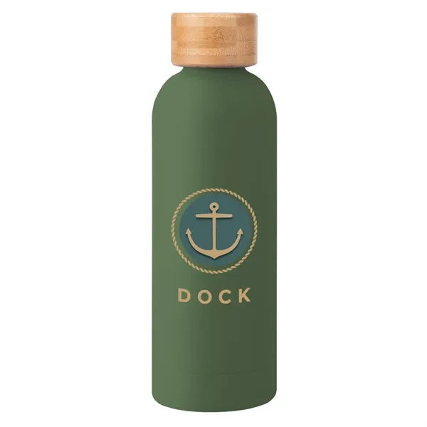 17 Oz. Blair Recycled Stainless Steel Bottle With Bamboo Lid