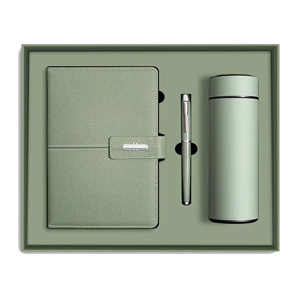 Premium Corporate Gift Set: Insulated Mug, Pen, A5 Notebook