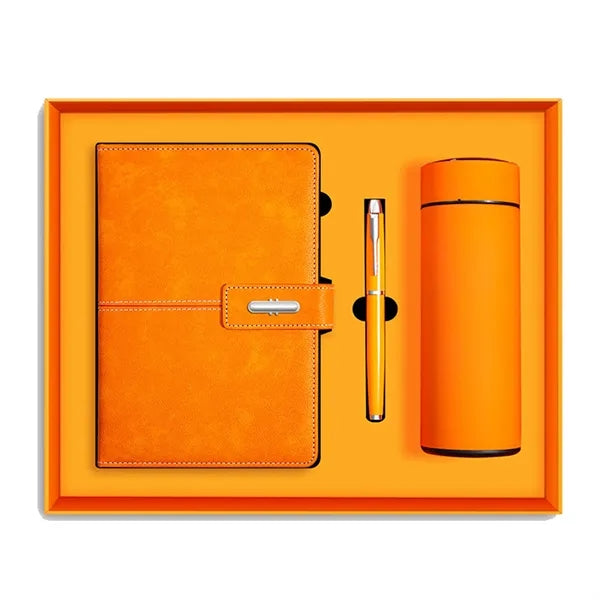 Premium Corporate Gift Set: Insulated Mug, Pen, A5 Notebook
