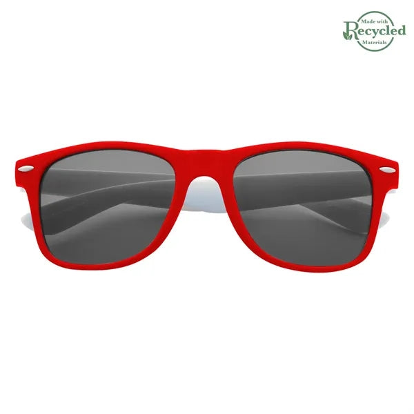 Full Color Colorblock Malibu Sunglasses