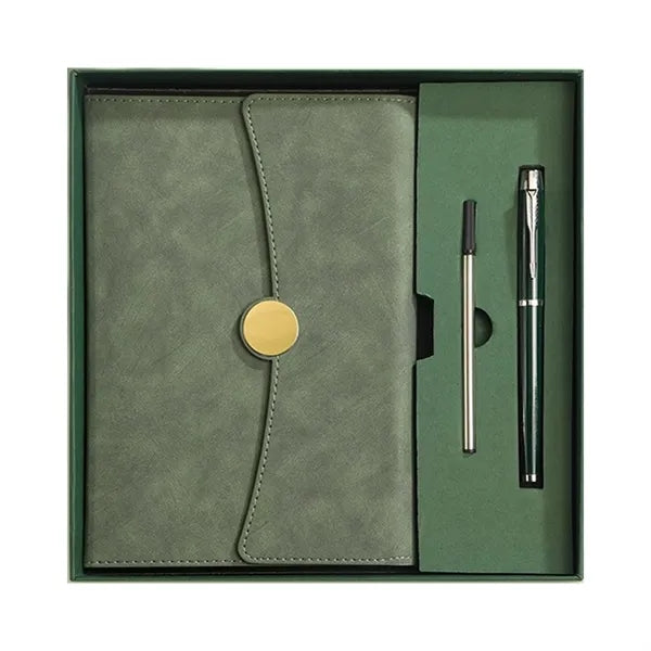 Trifold A5 Notebook Pen Gift Set w/ Refill