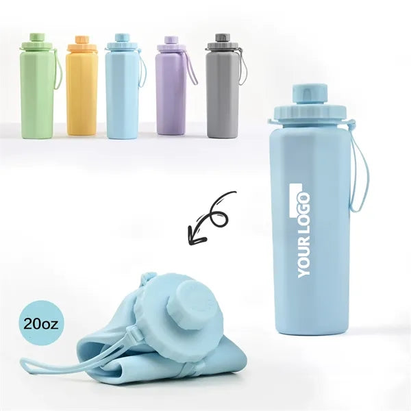 Resistant Convenient Foldable Silicone Water Bottle