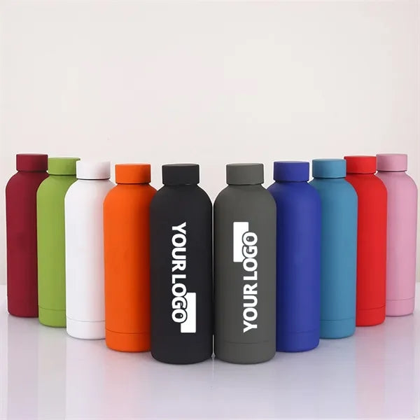 Double Layer Small Mouth Frosted Stainless Steel Thermos Cup