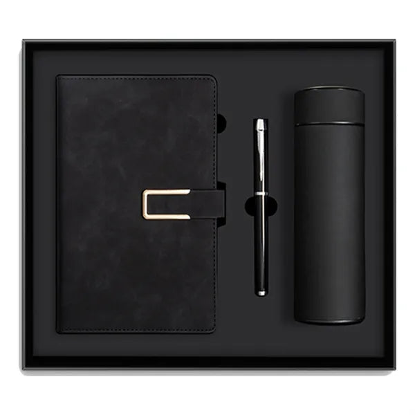 Deluxe A5 Notebook Pen Gift Set w/ Water Bottle