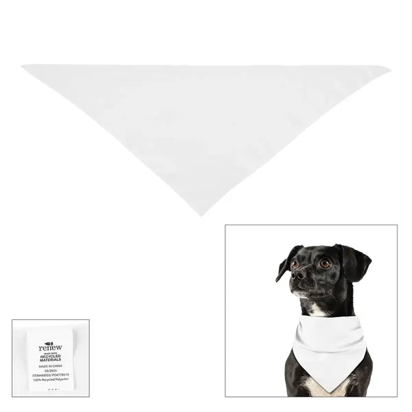 Full Color Small Triangle rPET Pet Bandana