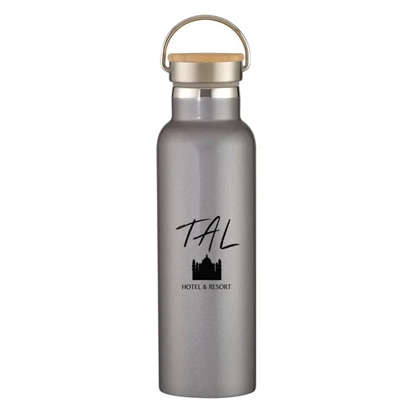 21 Oz. Tipton Recycled Stainless Steel Bottle With Bamboo...