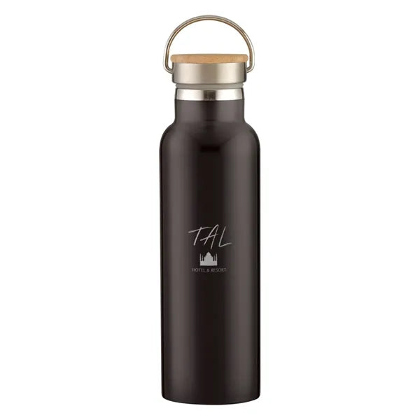 21 Oz. Tipton Recycled Stainless Steel Bottle With Bamboo...
