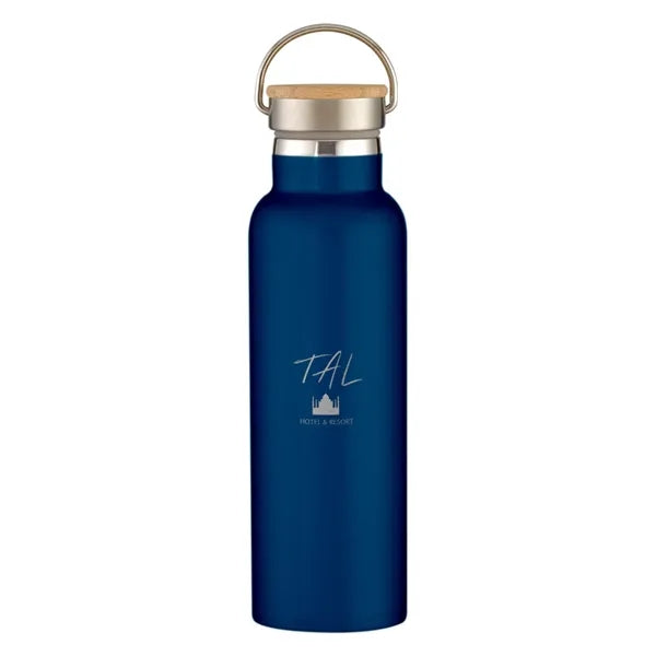 21 Oz. Tipton Recycled Stainless Steel Bottle With Bamboo...