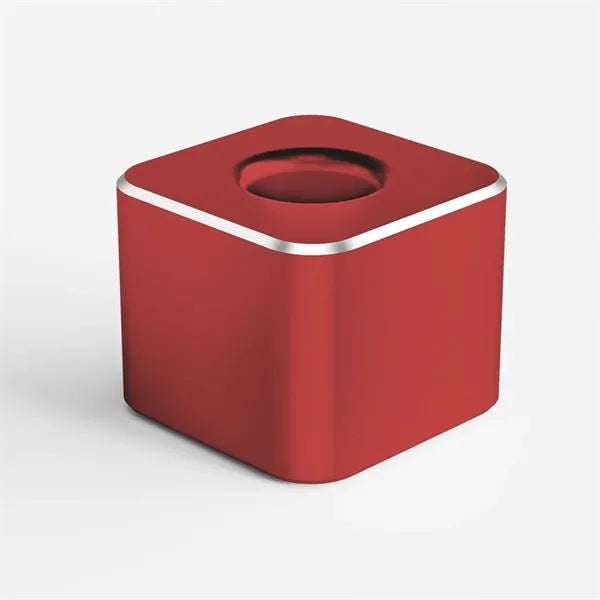 Aluminum Square Pen Holder With Non-Slip Base
