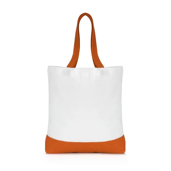 12 oz. Heavy-Duty Two-Tone Canvas Tote Bag