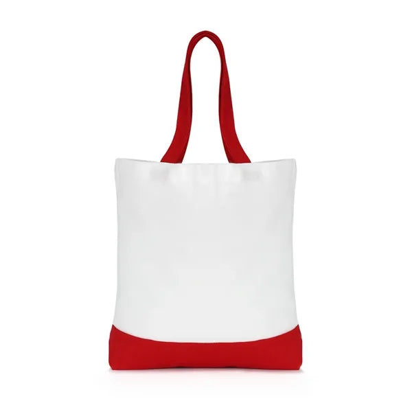 12 oz. Heavy-Duty Two-Tone Canvas Tote Bag