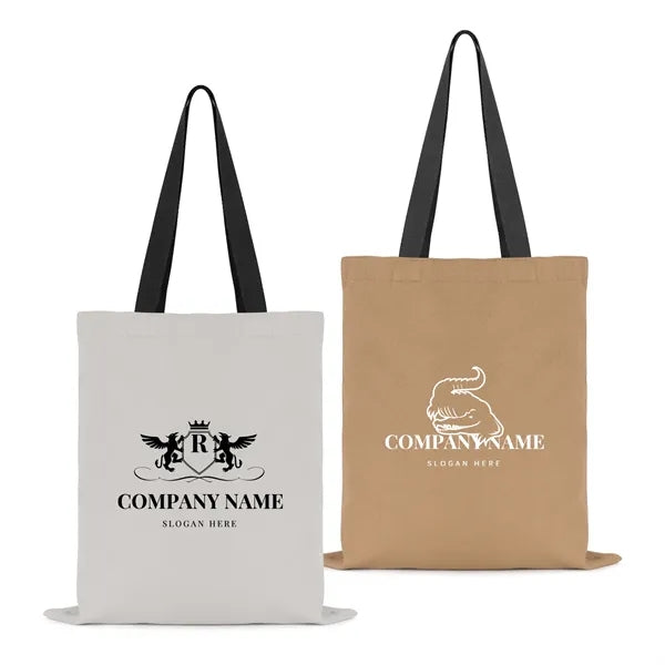 12 oz. Two-Tone 100% Cotton Canvas Tote Bag