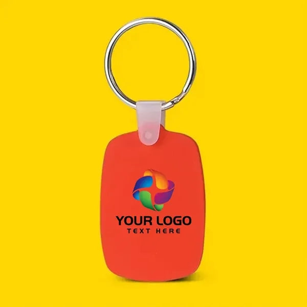 Oval Shaped Silicone Keychain