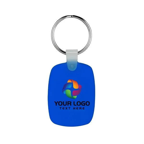 Oval Shaped Silicone Keychain