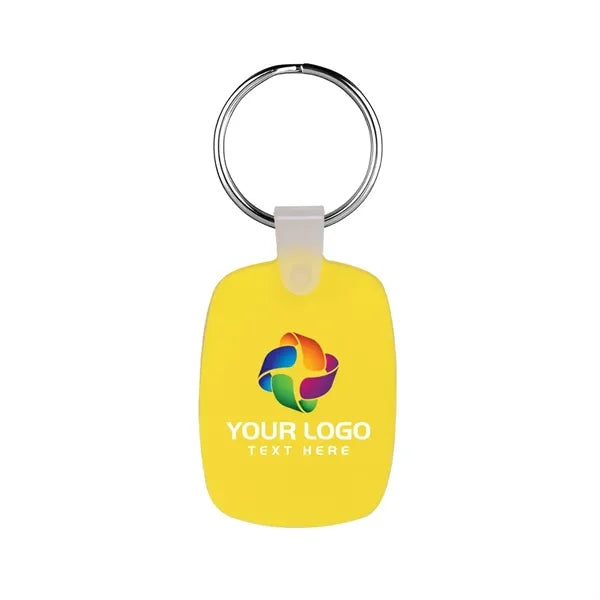 Oval Shaped Silicone Keychain