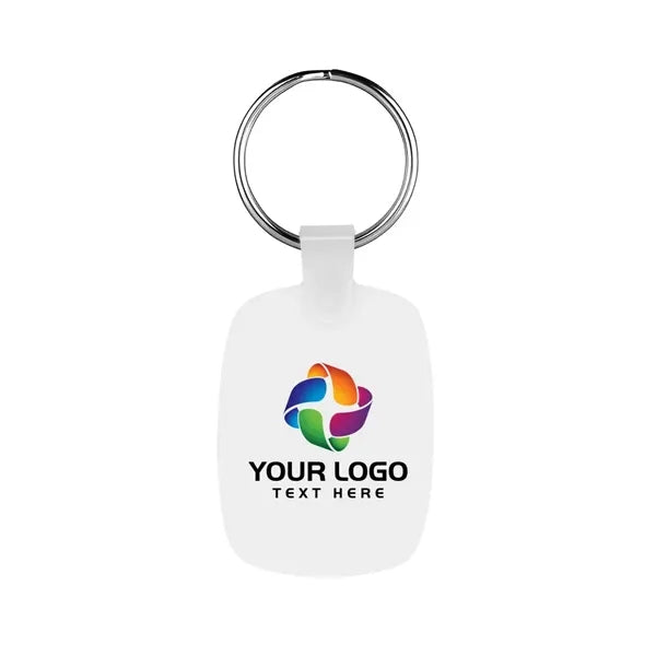 Oval Shaped Silicone Keychain