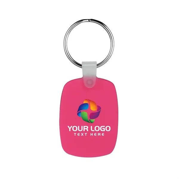 Oval Shaped Silicone Keychain