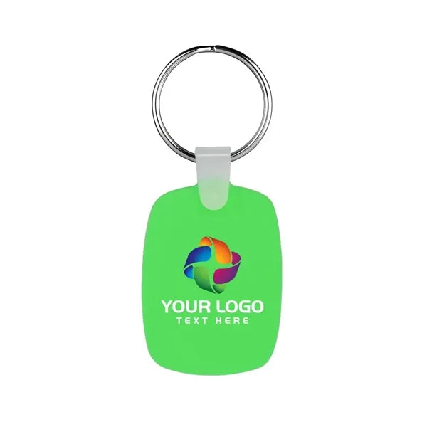 Oval Shaped Silicone Keychain