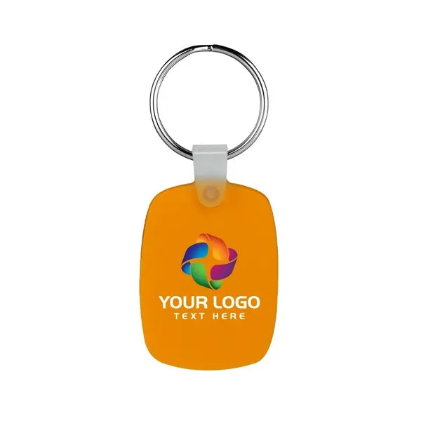 Oval Shaped Silicone Keychain