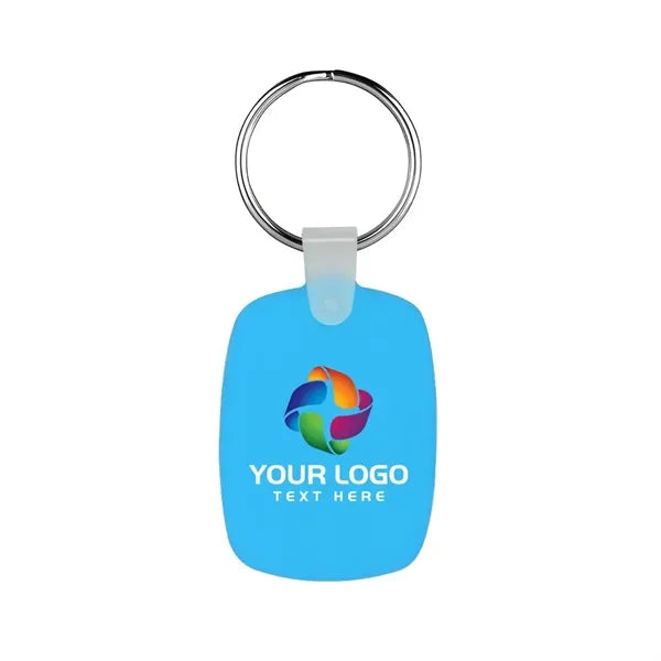 Oval Shaped Silicone Keychain