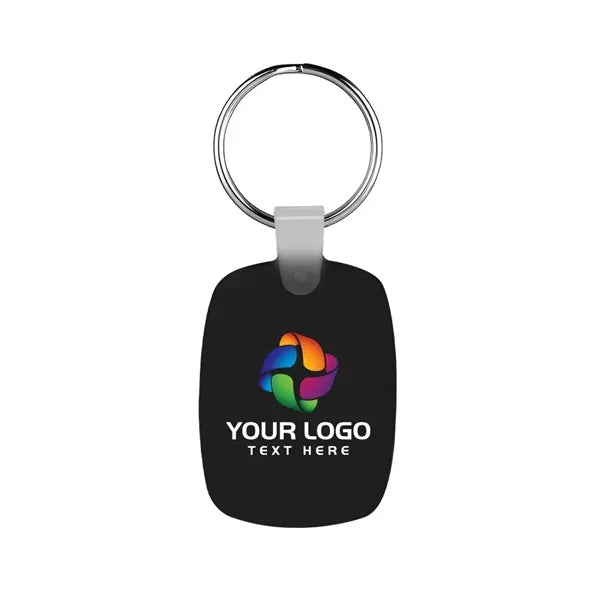 Oval Shaped Silicone Keychain
