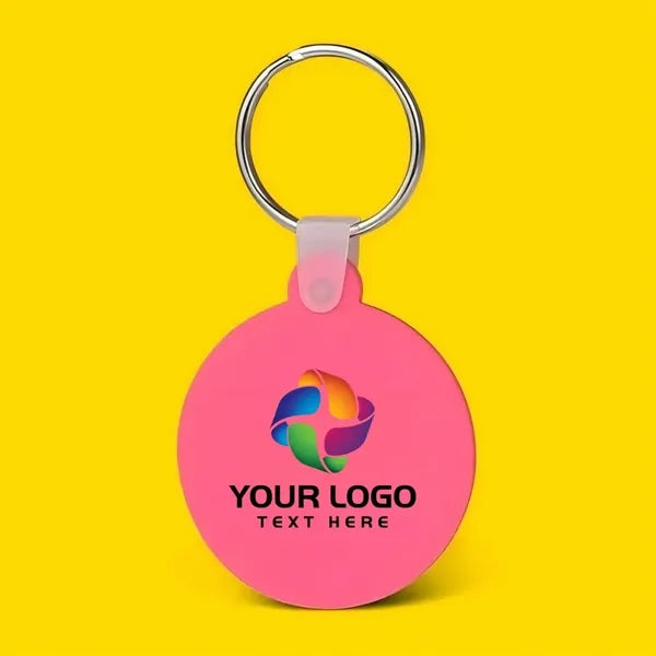 Round Shaped Silicone Keychain