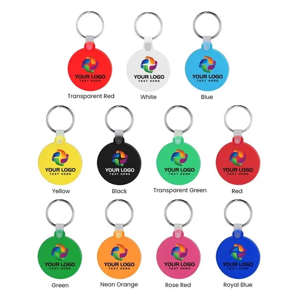 Round Shaped Silicone Keychain