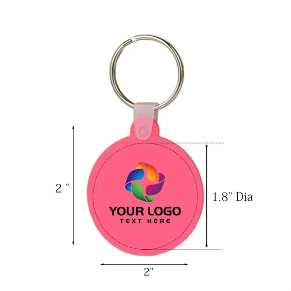 Round Shaped Silicone Keychain
