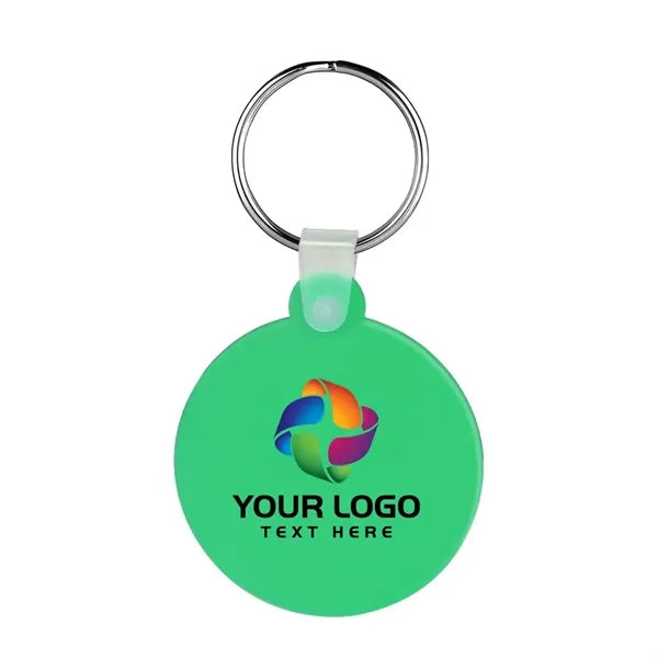 Round Shaped Silicone Keychain